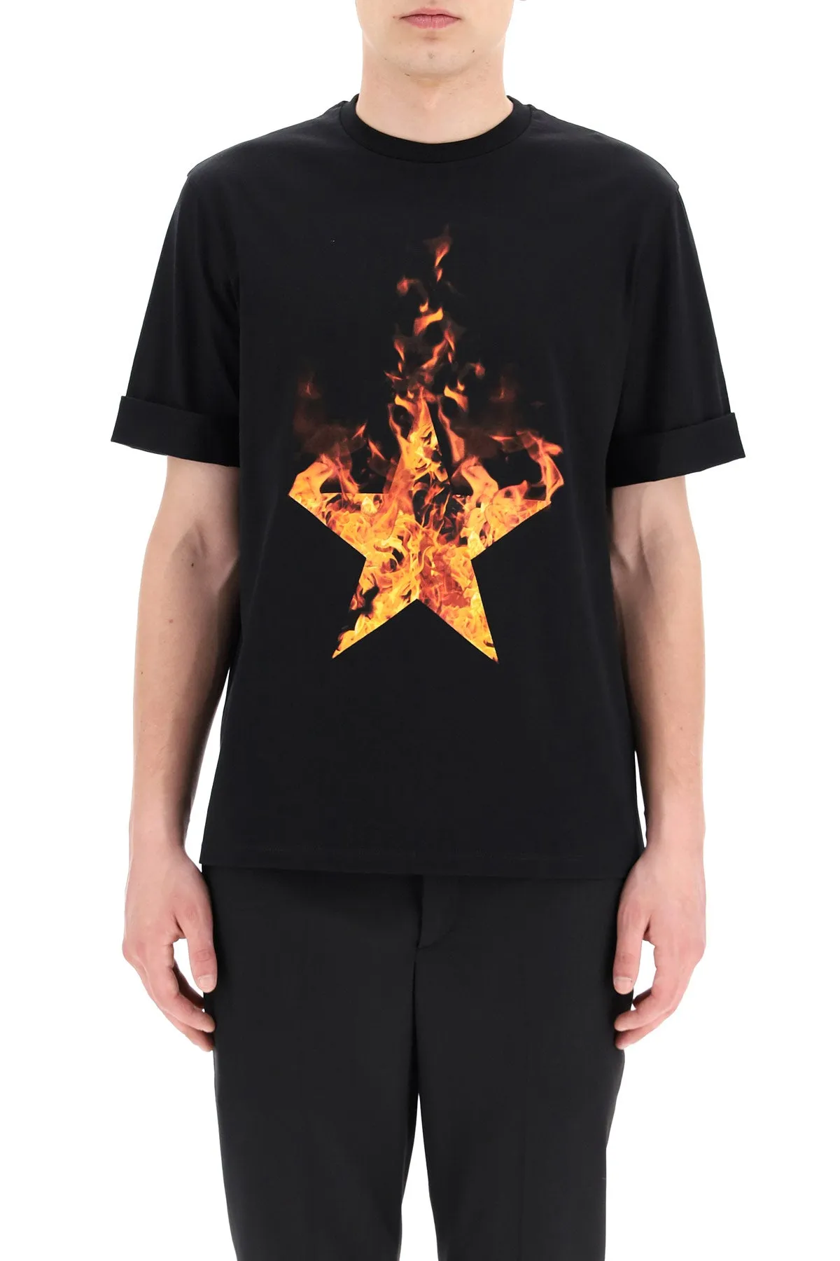 Neil Barrett Firestars Print Slim-Fit T-Shirt