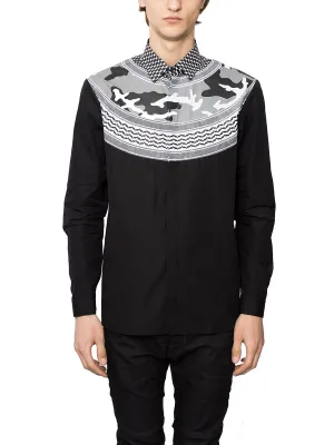 Neil Barrett Graphic Print Slim Fit Shirt