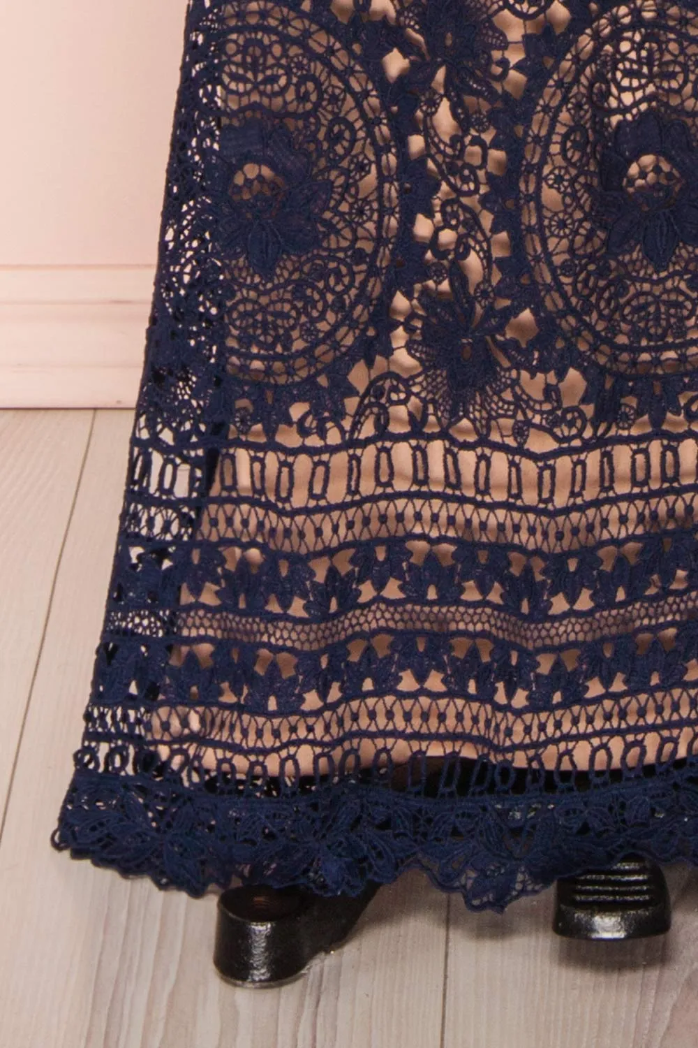 Nyura Navy | Lace Mermaid Dress