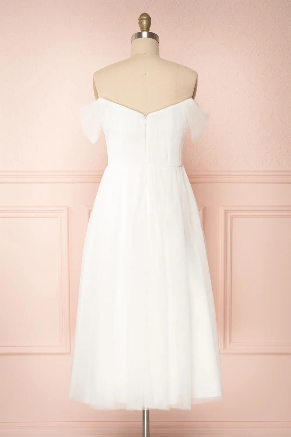 Odette White | Midi Tulle Dress