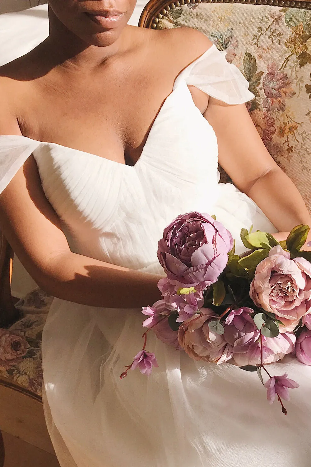 Odette White | Midi Tulle Dress