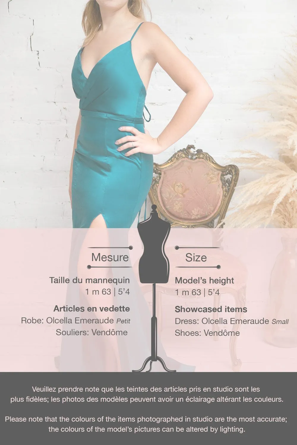 Olcella Emerald | Green Silky Dress