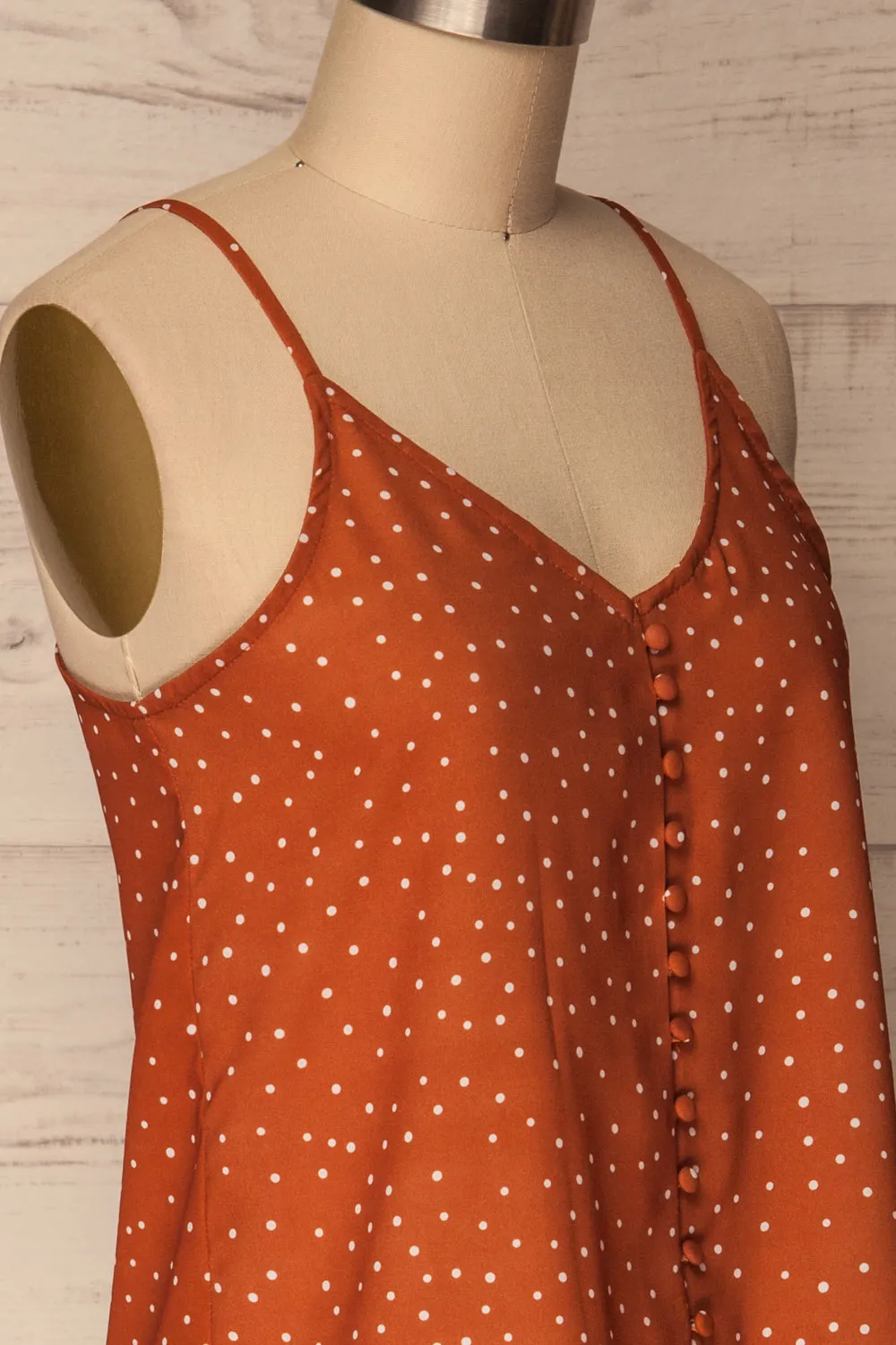 Olocau | Orange Polkadot Camisole