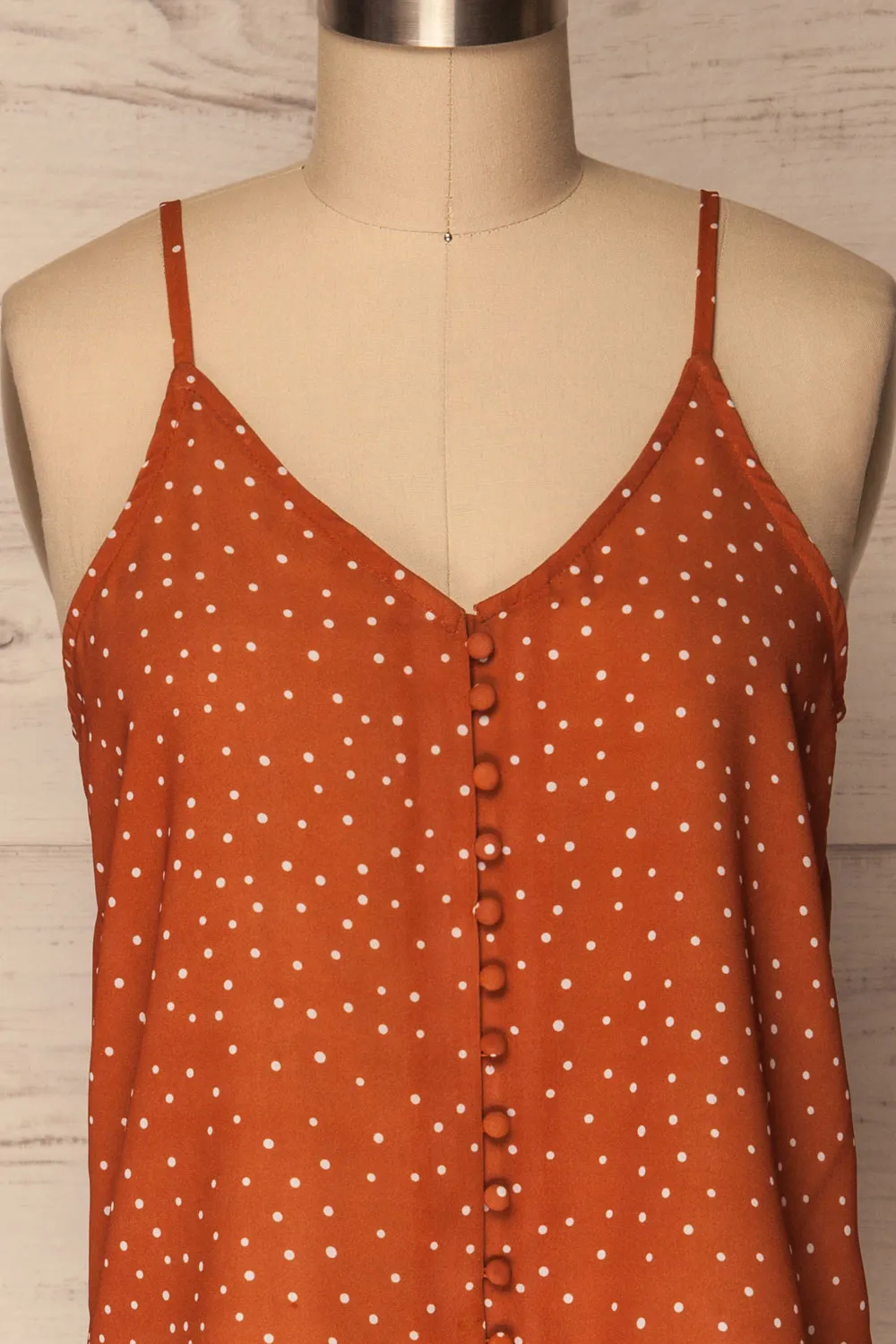 Olocau | Orange Polkadot Camisole