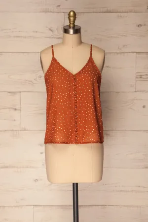 Olocau | Orange Polkadot Camisole