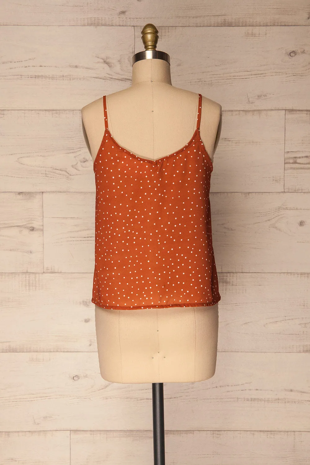 Olocau | Orange Polkadot Camisole
