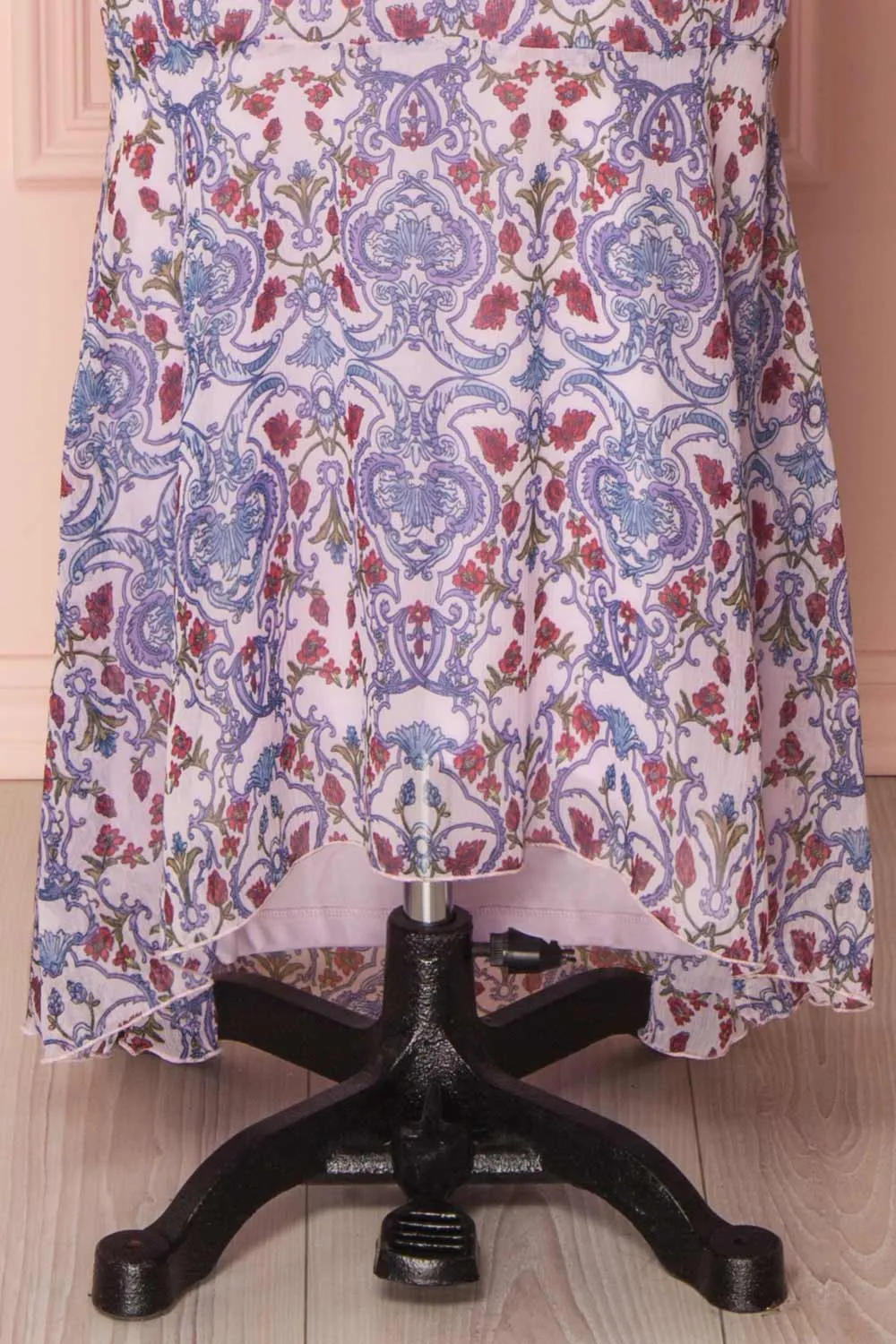 Orieta | Lilac Floral Maxi Dress