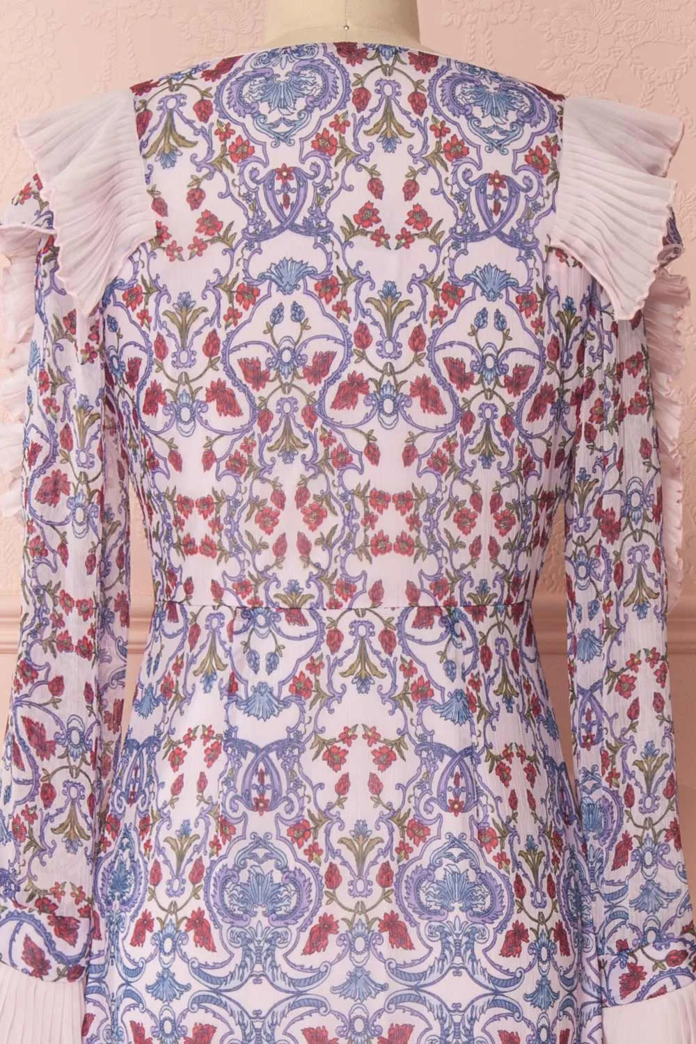 Orieta | Lilac Floral Maxi Dress