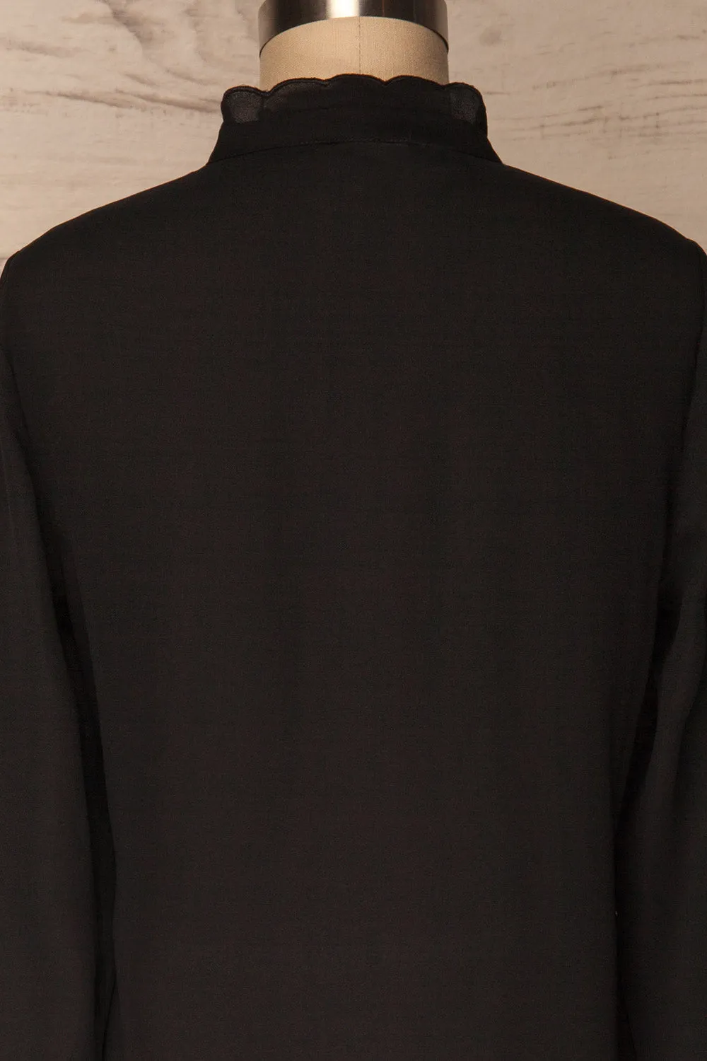 Ottone Black | Chiffon Blouse