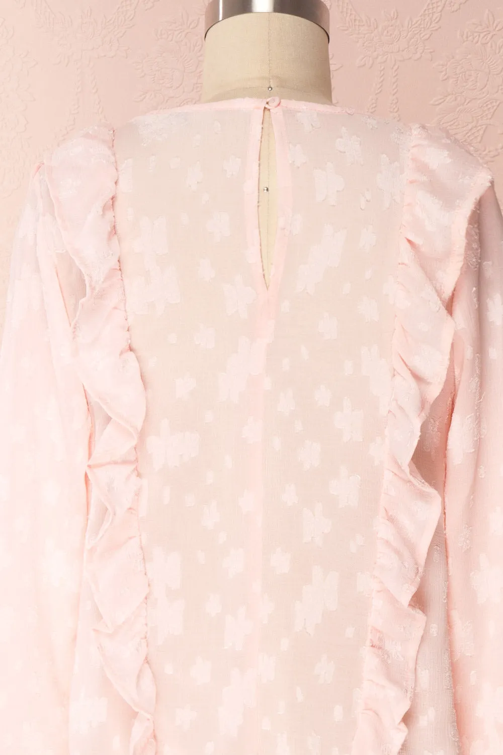 Paget | Pink Lace Blouse