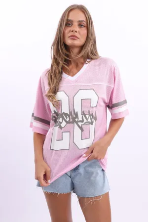 Pink Sport Tee Short Sleeve