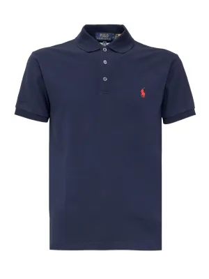 Polo Ralph Lauren Logo Embroidered Slim-Fit Polo Shirt