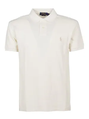 Polo Ralph Lauren Logo Embroidered Slim-Fit Polo Shirt