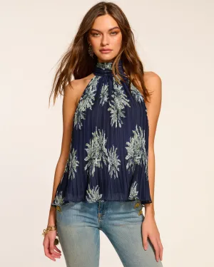 Racquel High Neck Tank Top