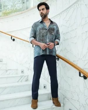 Rajkumar Rao In Nirmooha's Printed Chiffon Shirt from Our Anicienne Collection