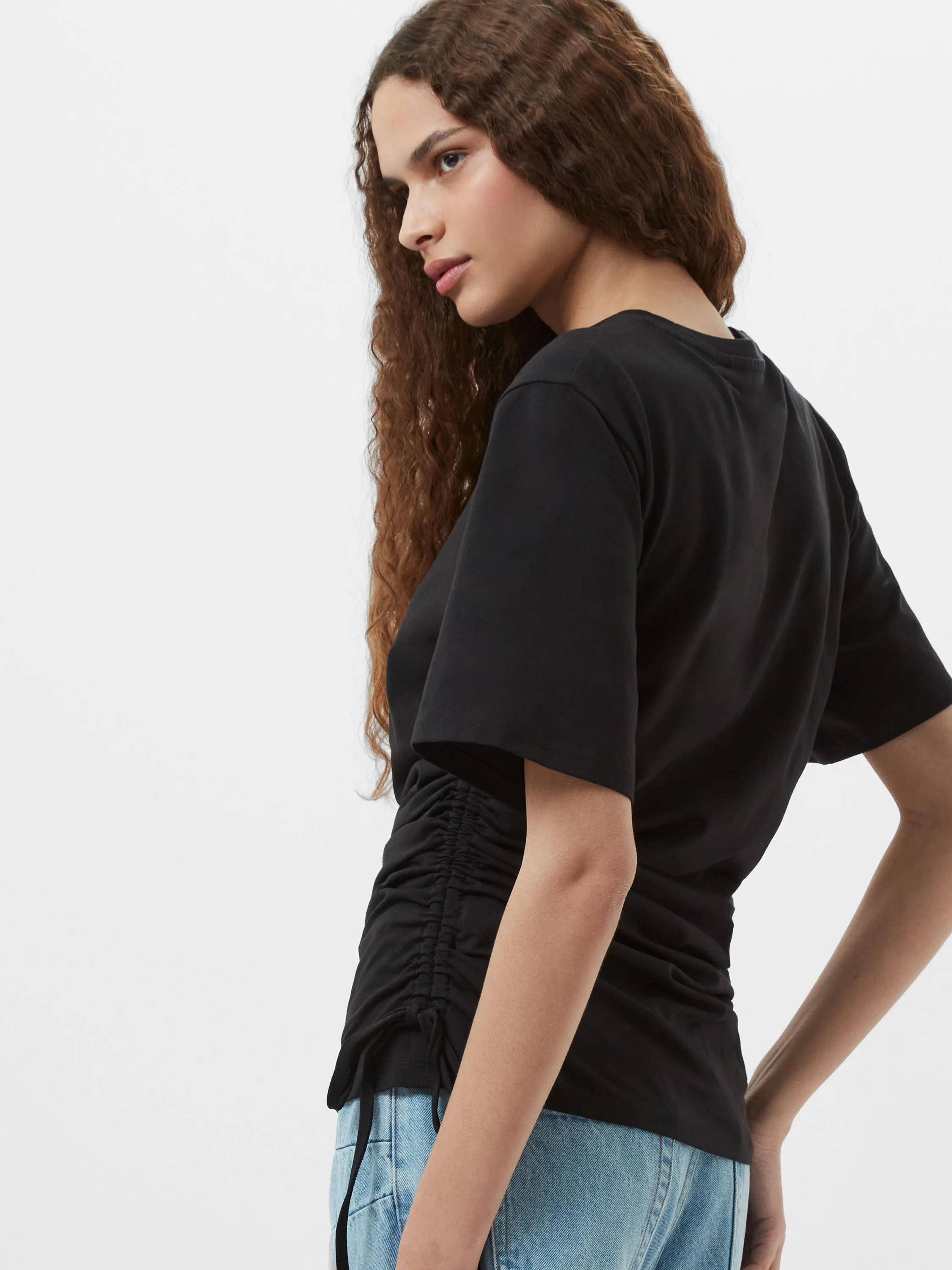 Rallie Ruched Drawstring T-Shirt