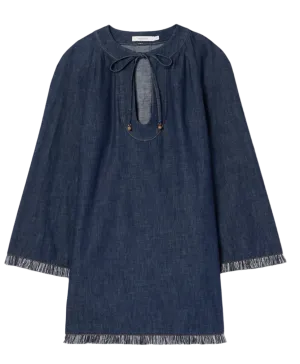 Rhiannon Fringe Denim Mini