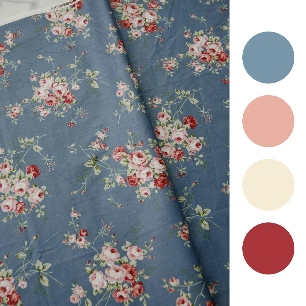 Rippling Blossom Rococo Robe Onepiece in Blue