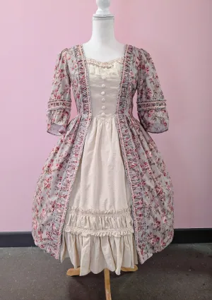 Rippling Blossom Rococo Robe Onepiece in Mint