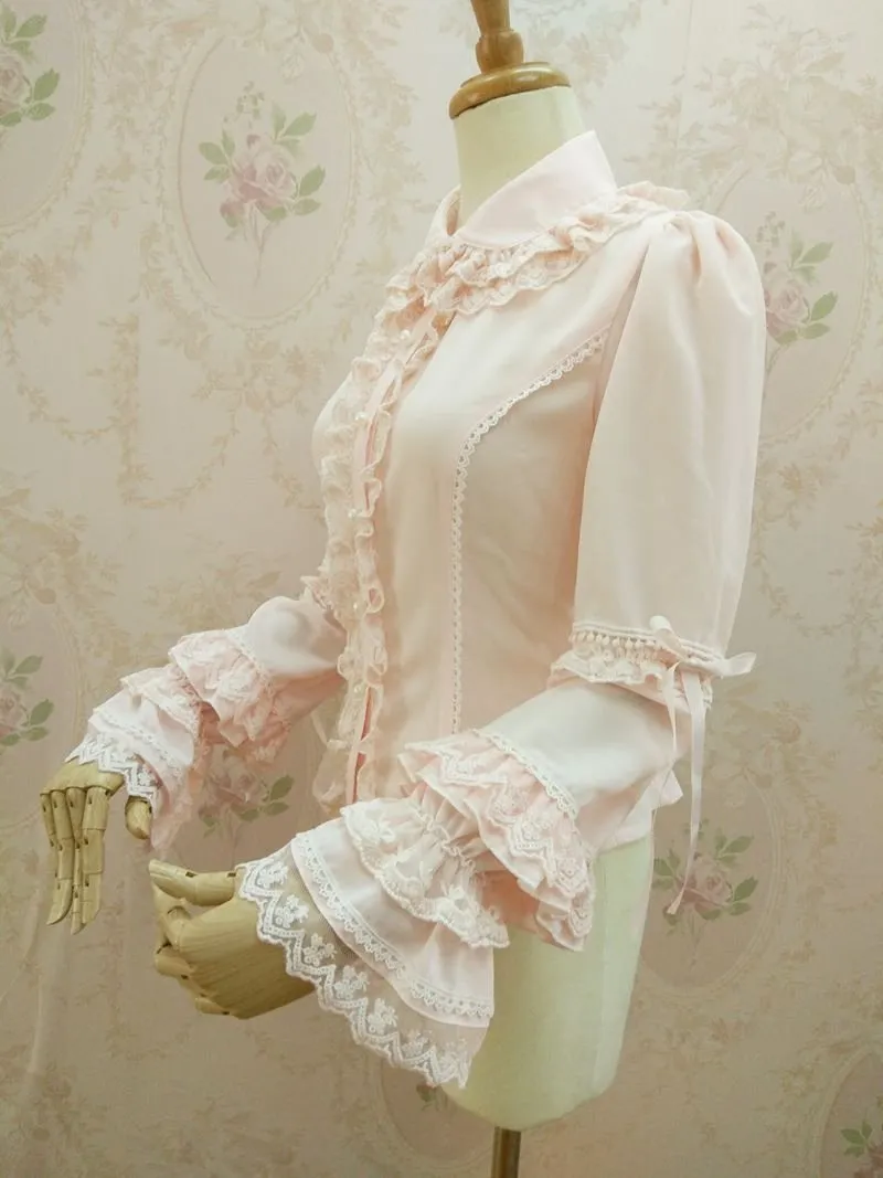 Ruffle Long Sleeve Blouse