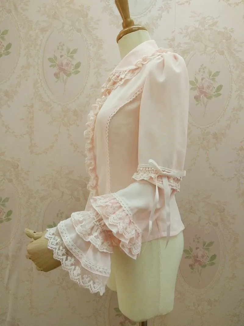 Ruffle Long Sleeve Blouse