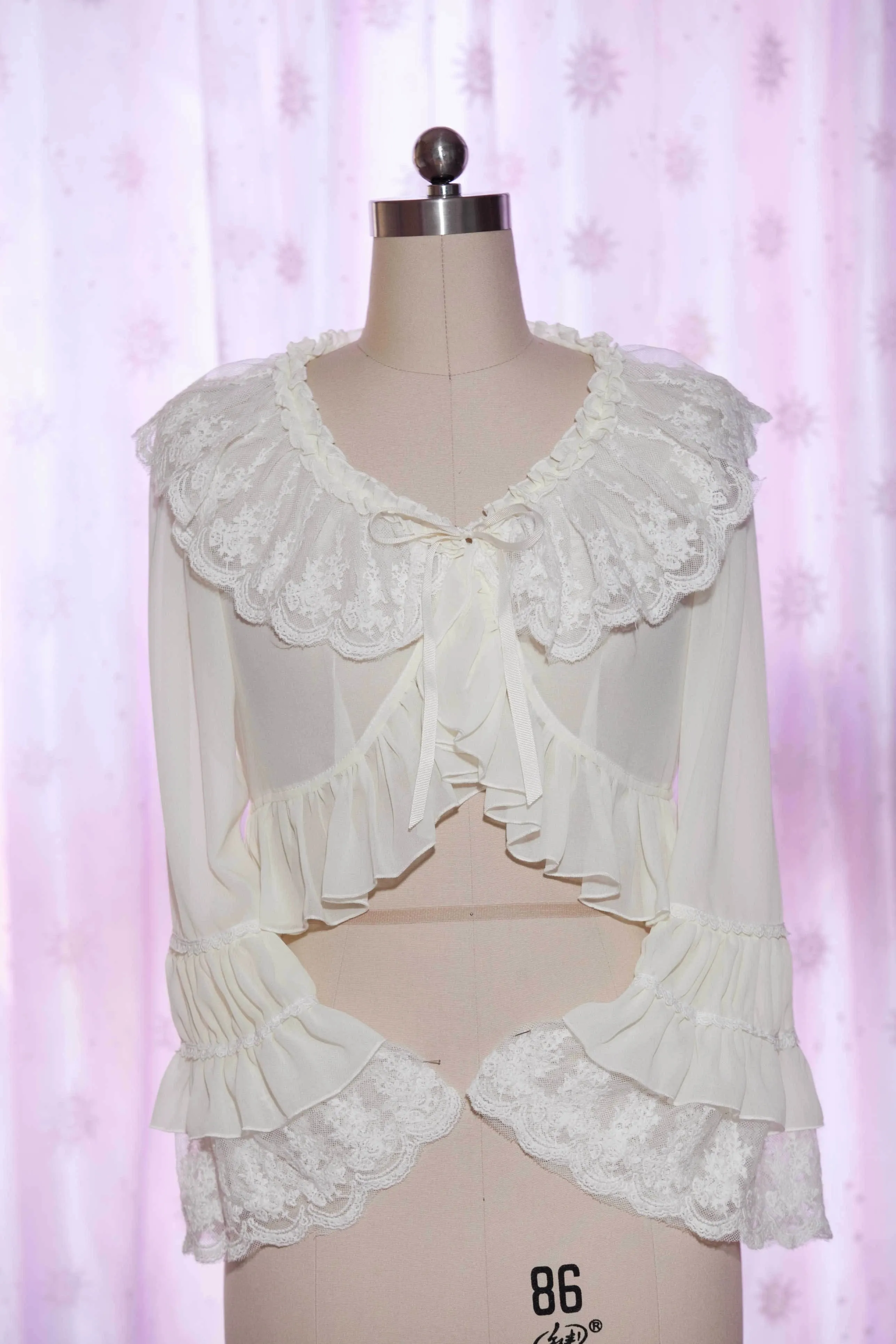 Ruffled Chiffon Bolero