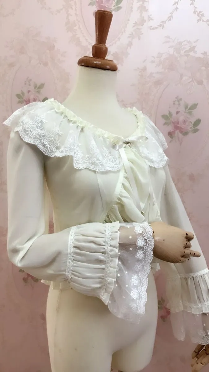 Ruffled Chiffon Bolero