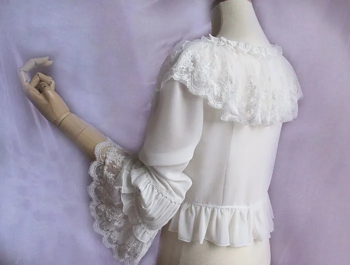 Ruffled Chiffon Bolero