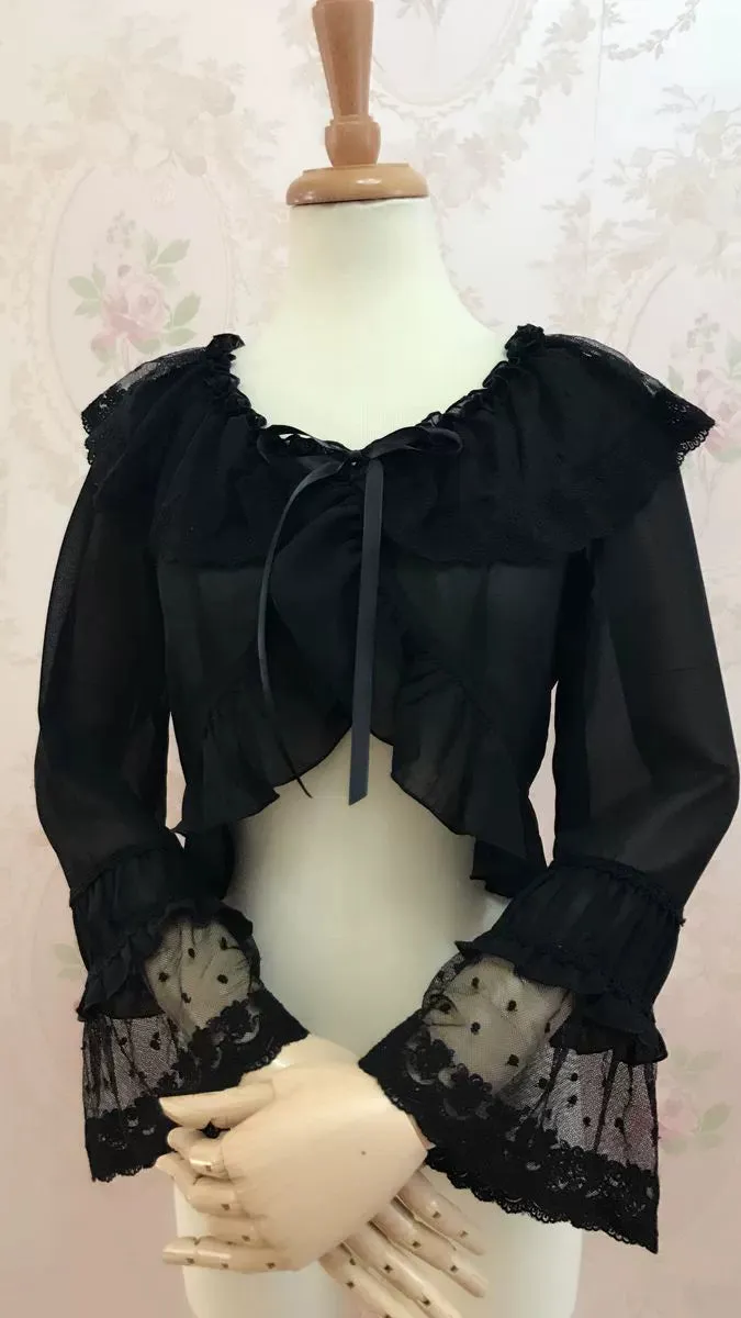 Ruffled Chiffon Bolero