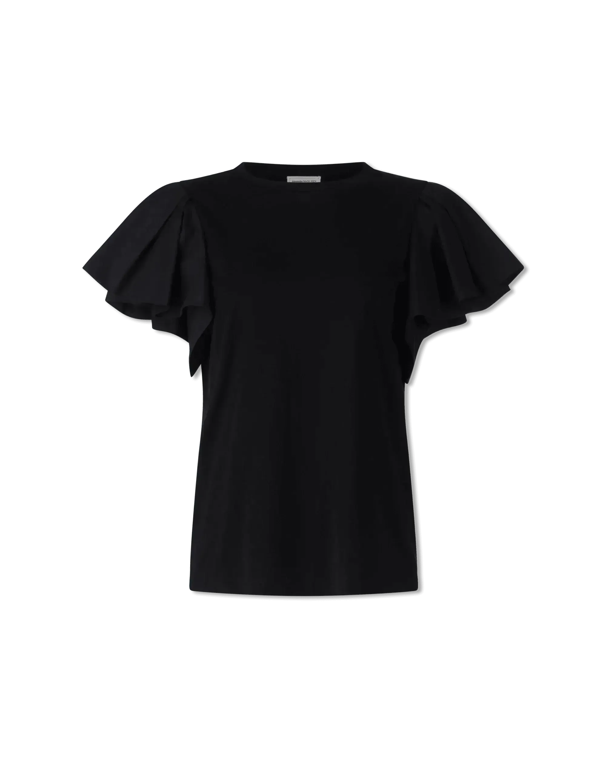 Ruffled Sleeve Jersey Top