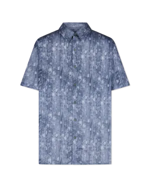 Sean Short Sleeve Linen Printed Shirt
