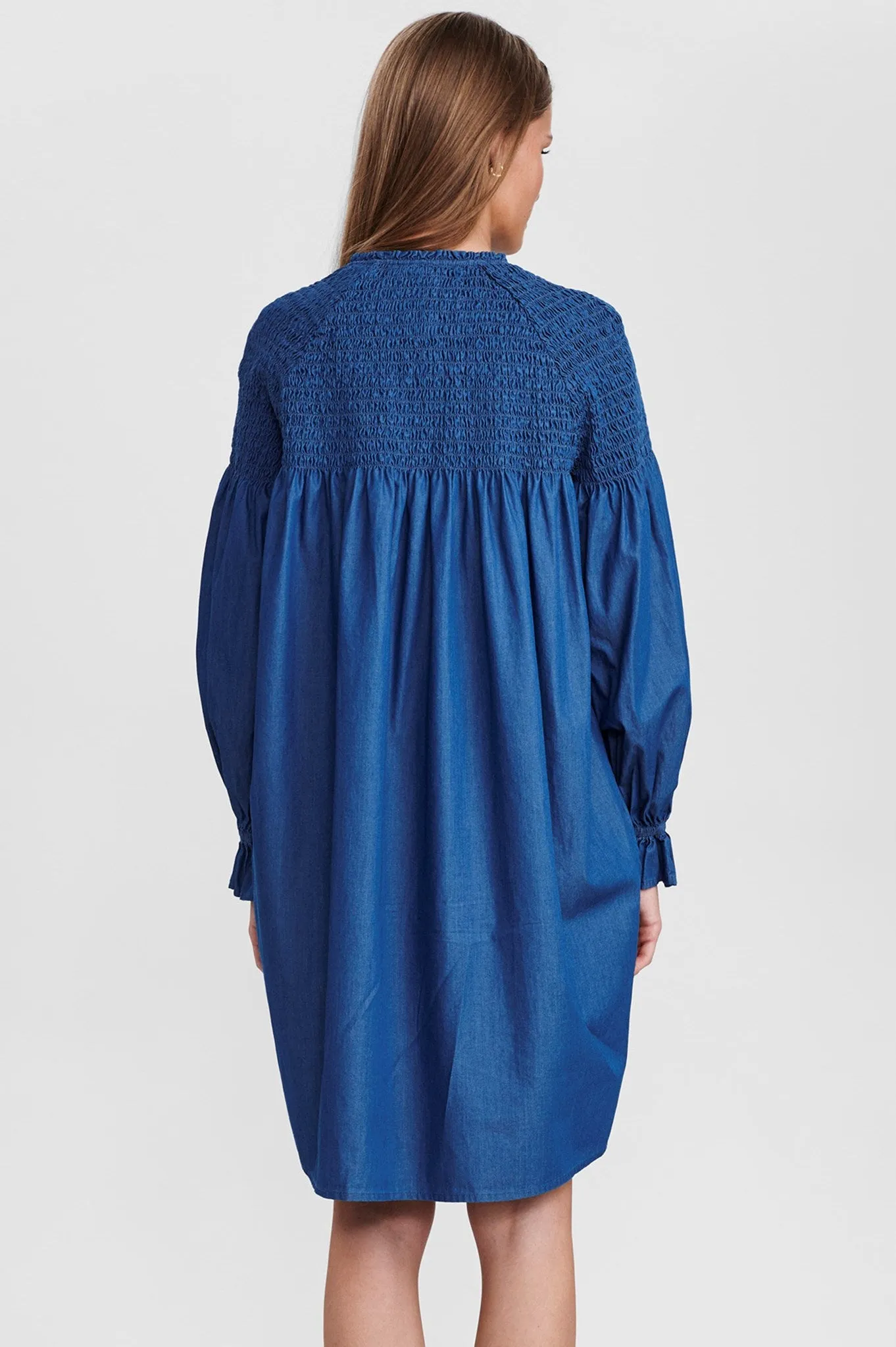 SISARA DRESS - Medium Blue Denim