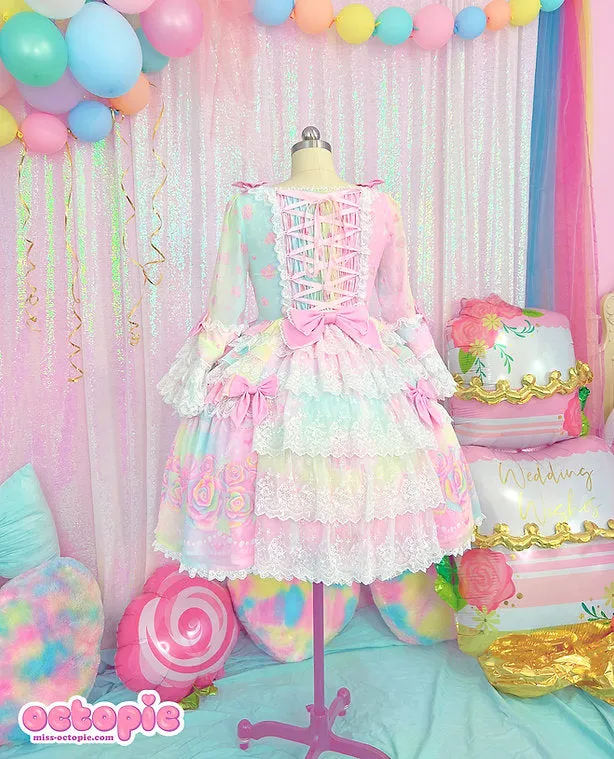 Sparkle Rose Princess One Piece Dress Set