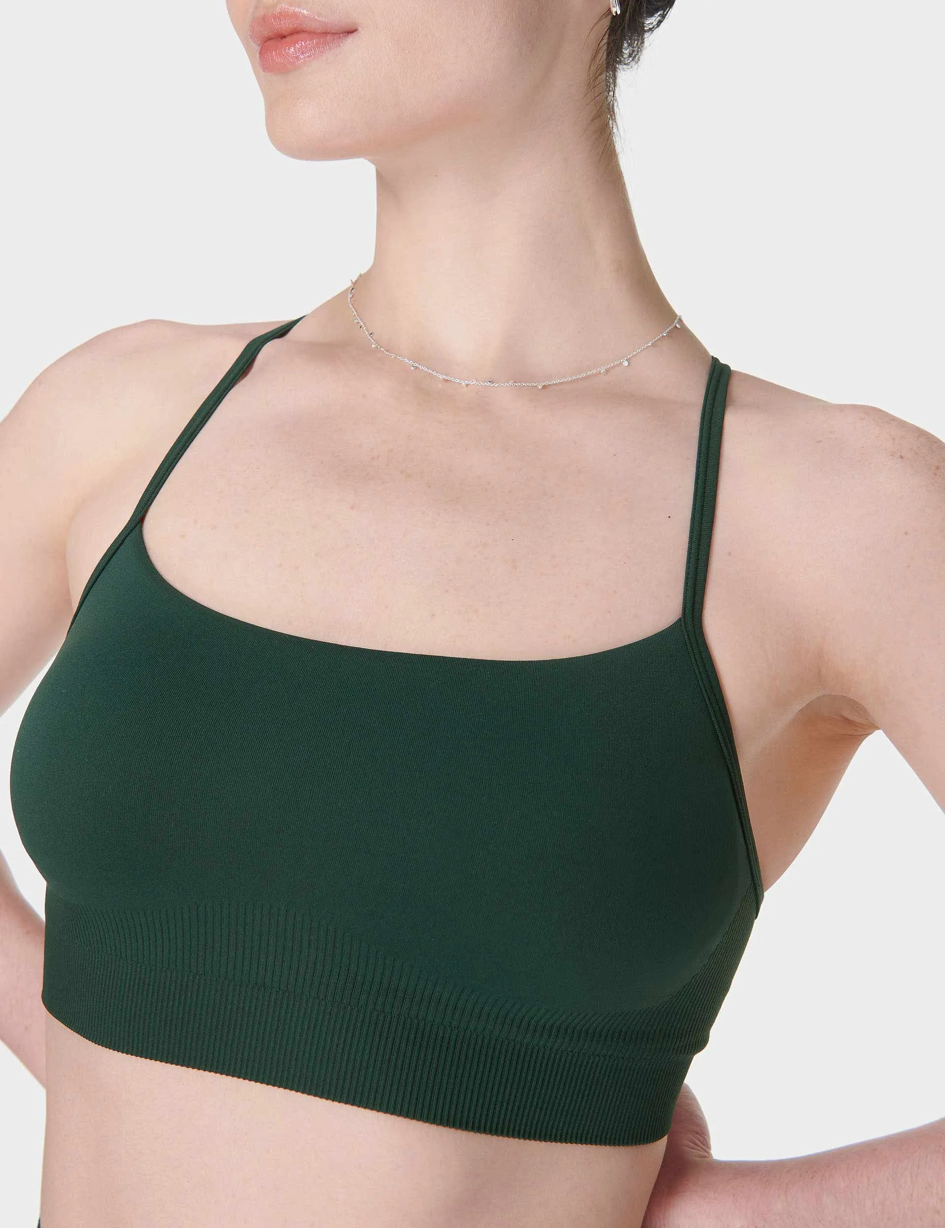 Spirit Restored Yoga Bra - Cedar Green