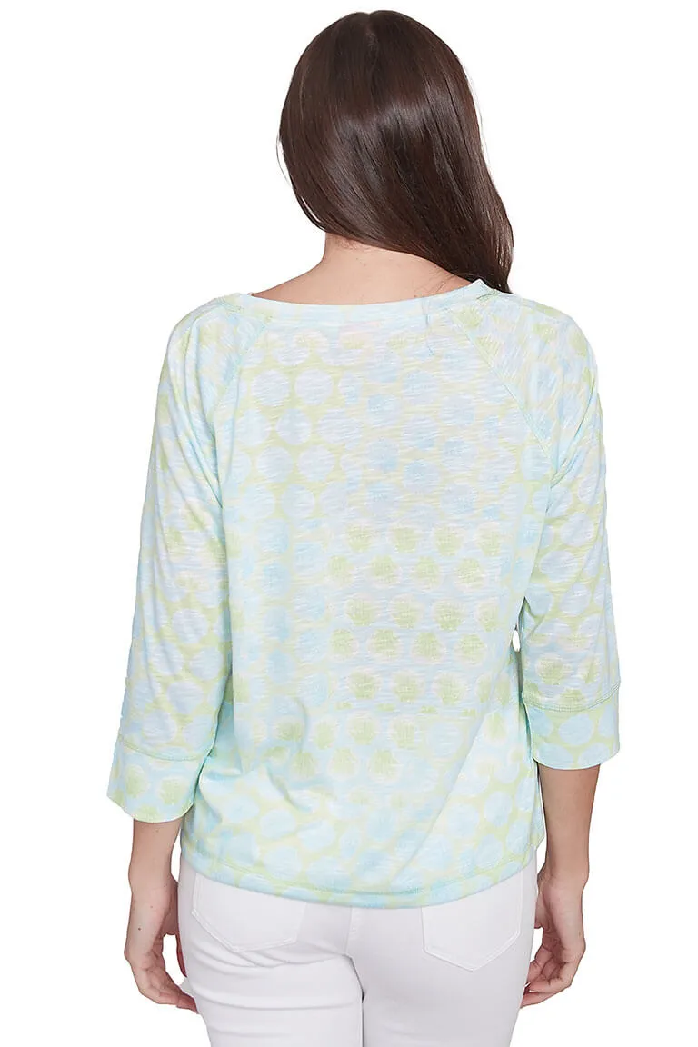 Spring Thing Lace-Up Neck Top