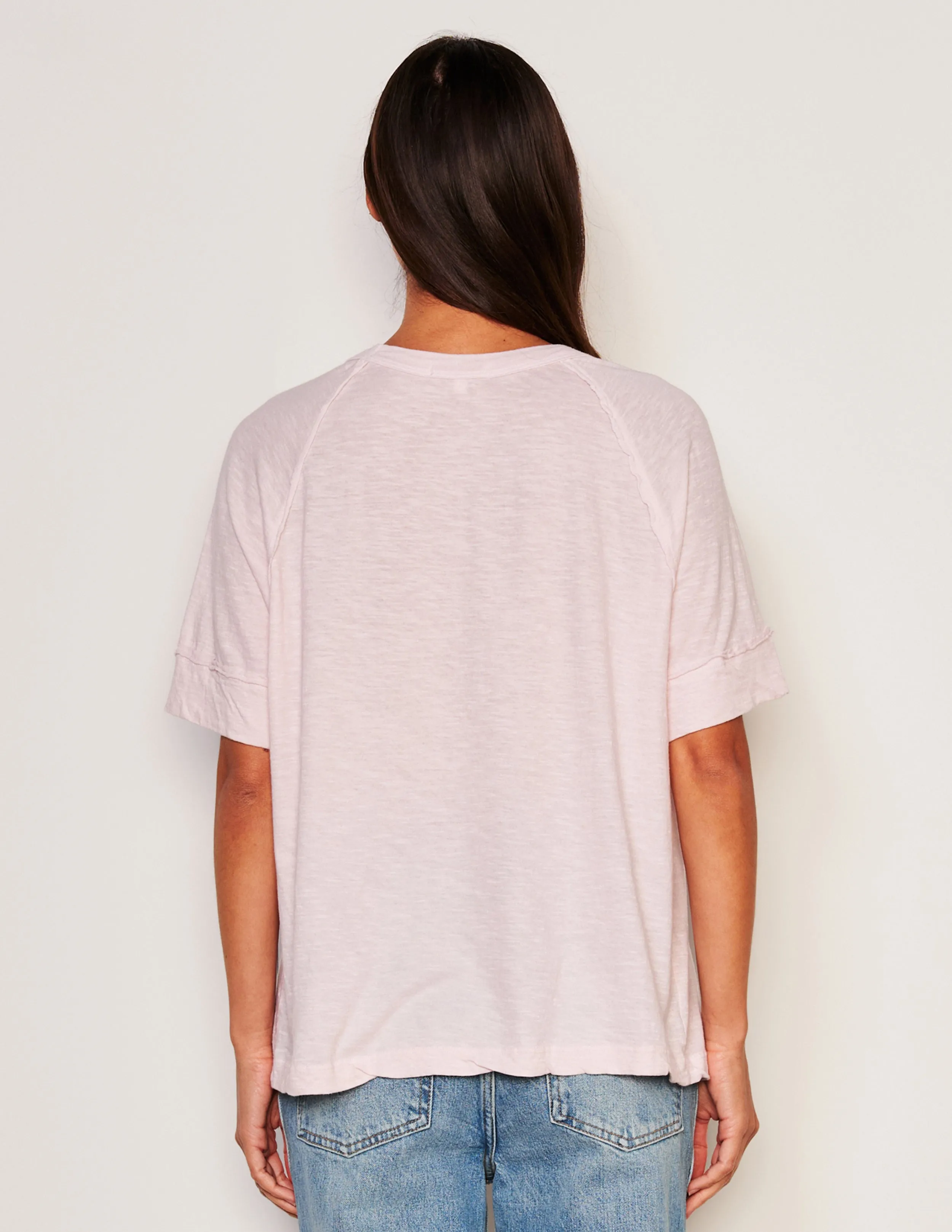 Sundry Boyfriend Tee in Flush Pink