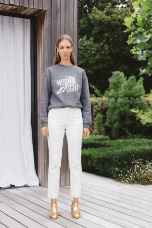 Sweat-shirt Cosmos gris