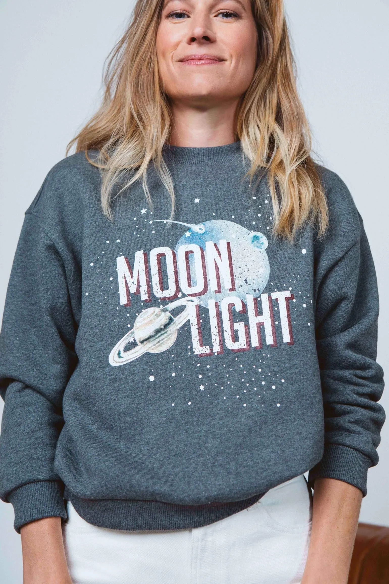 Sweat-shirt Cosmos gris