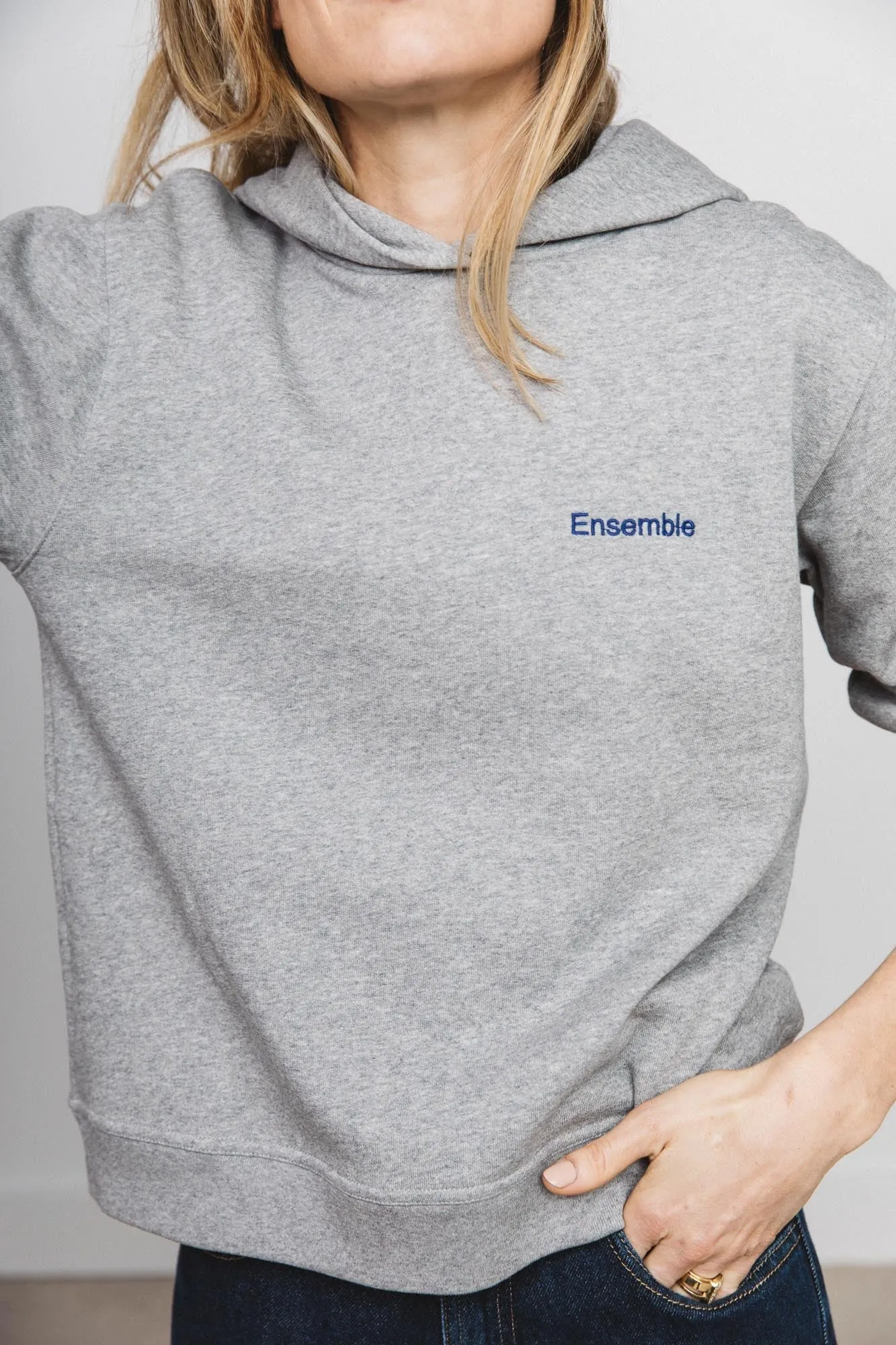 Sweat-shirt Piper gris clair