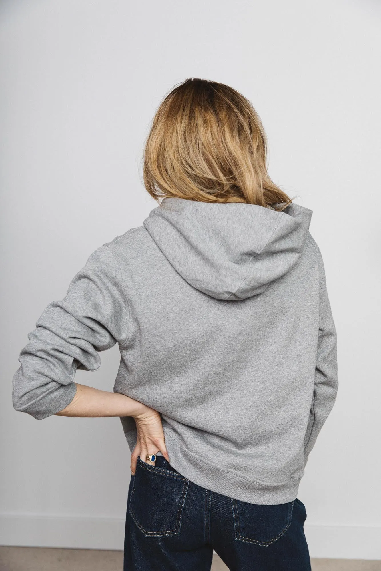 Sweat-shirt Piper gris clair