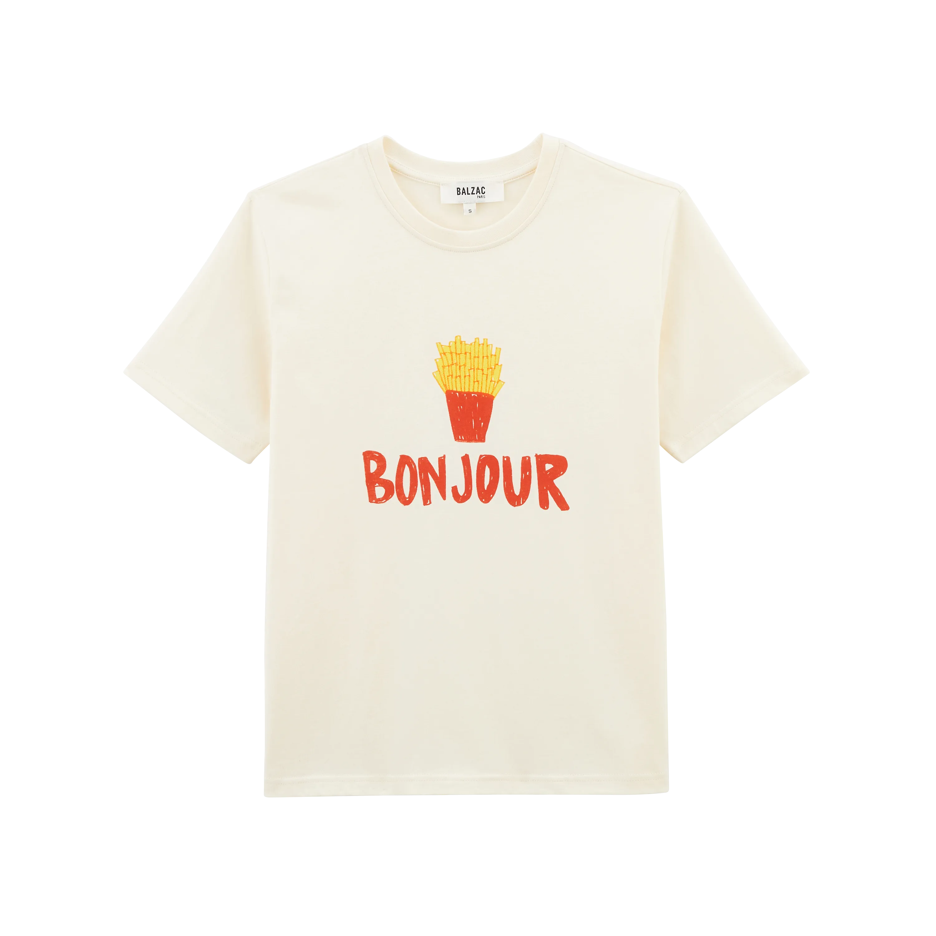 Tee-shirt Bree Bonjour écru