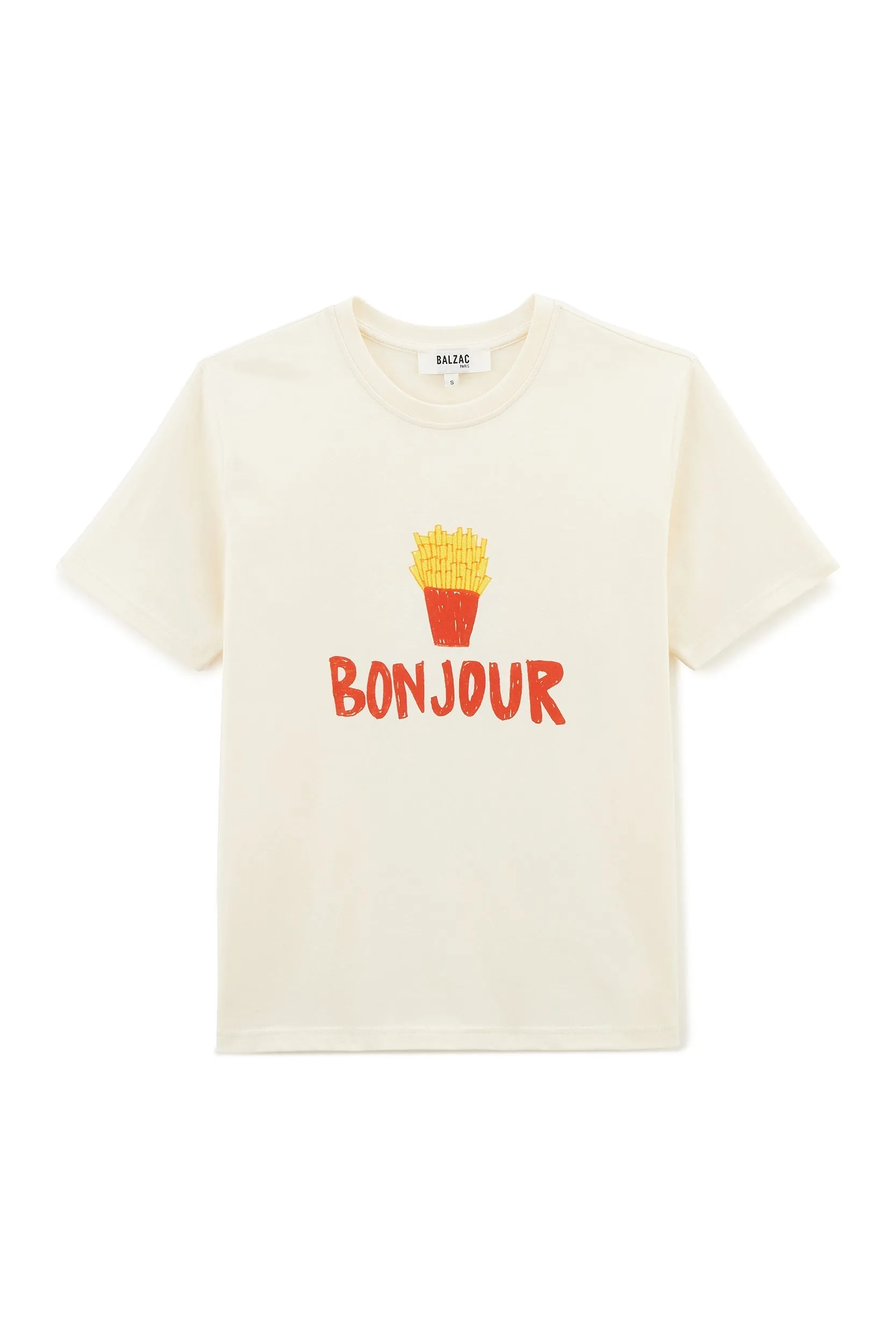 Tee-shirt Bree Bonjour écru