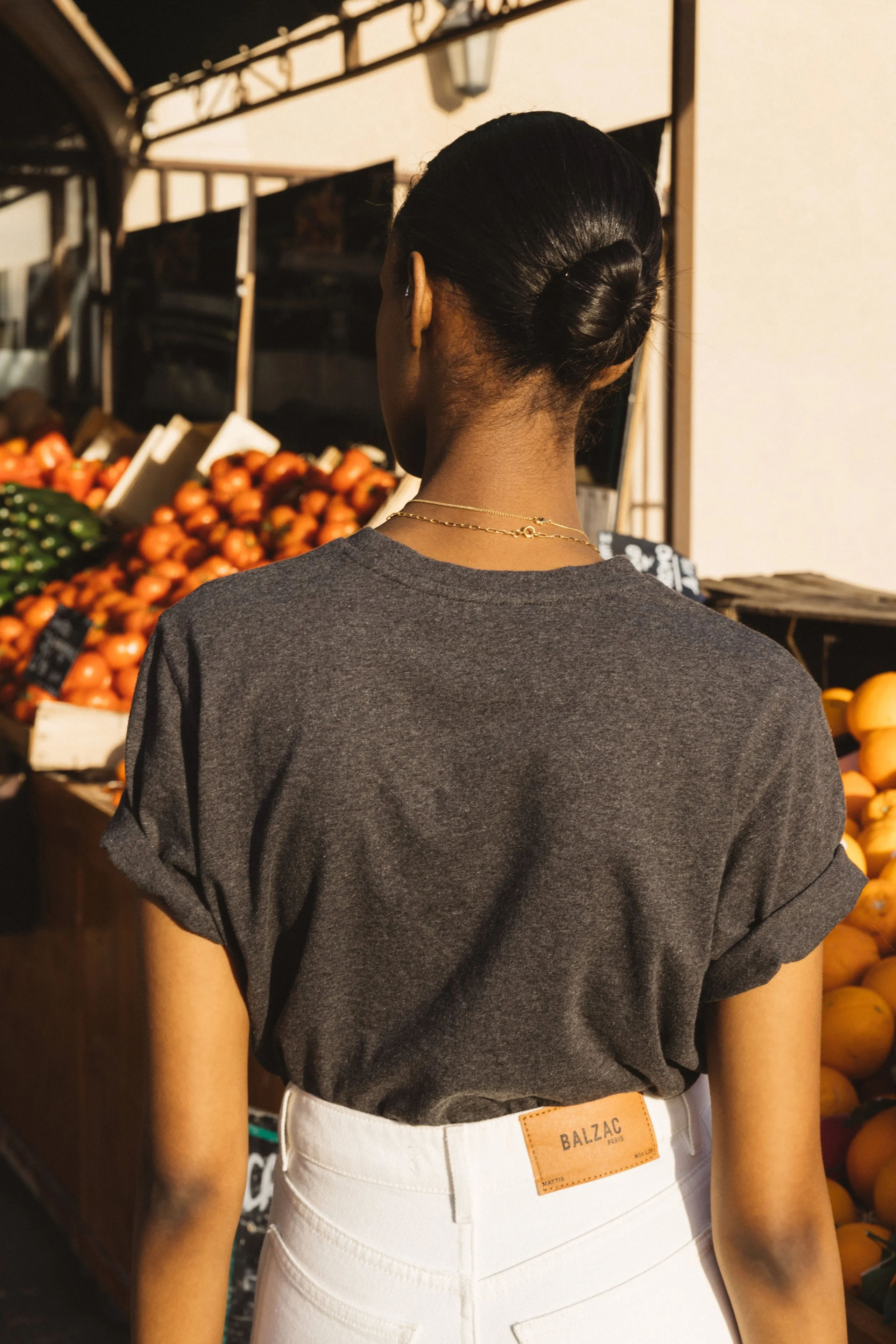 Tee-shirt Bree Boum gris