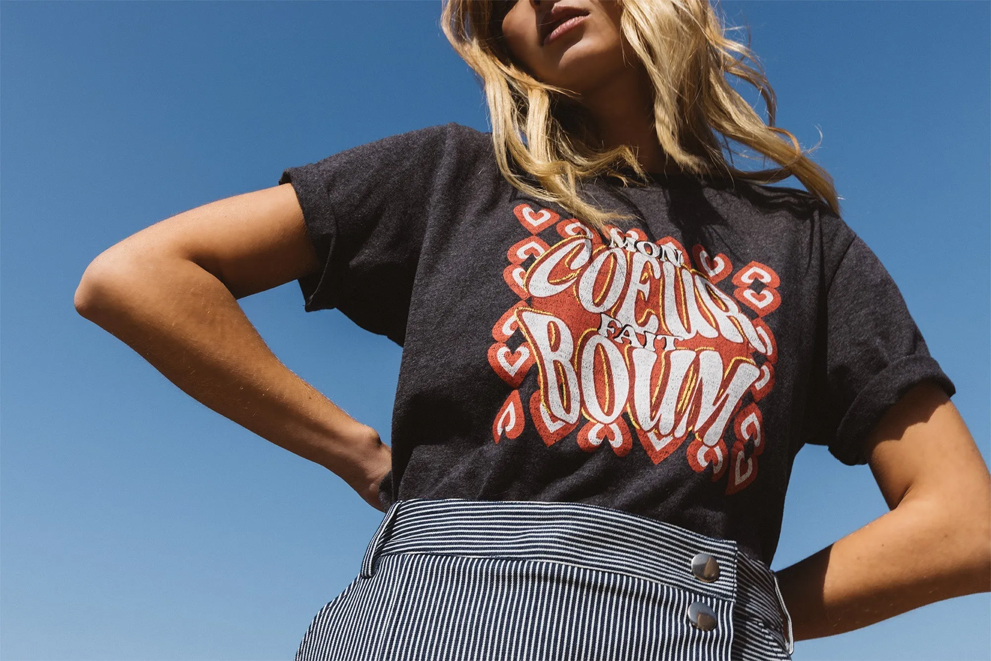 Tee-shirt Bree Boum gris