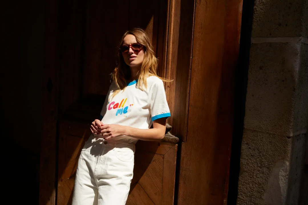 Tee-shirt Bree Call me multicolore