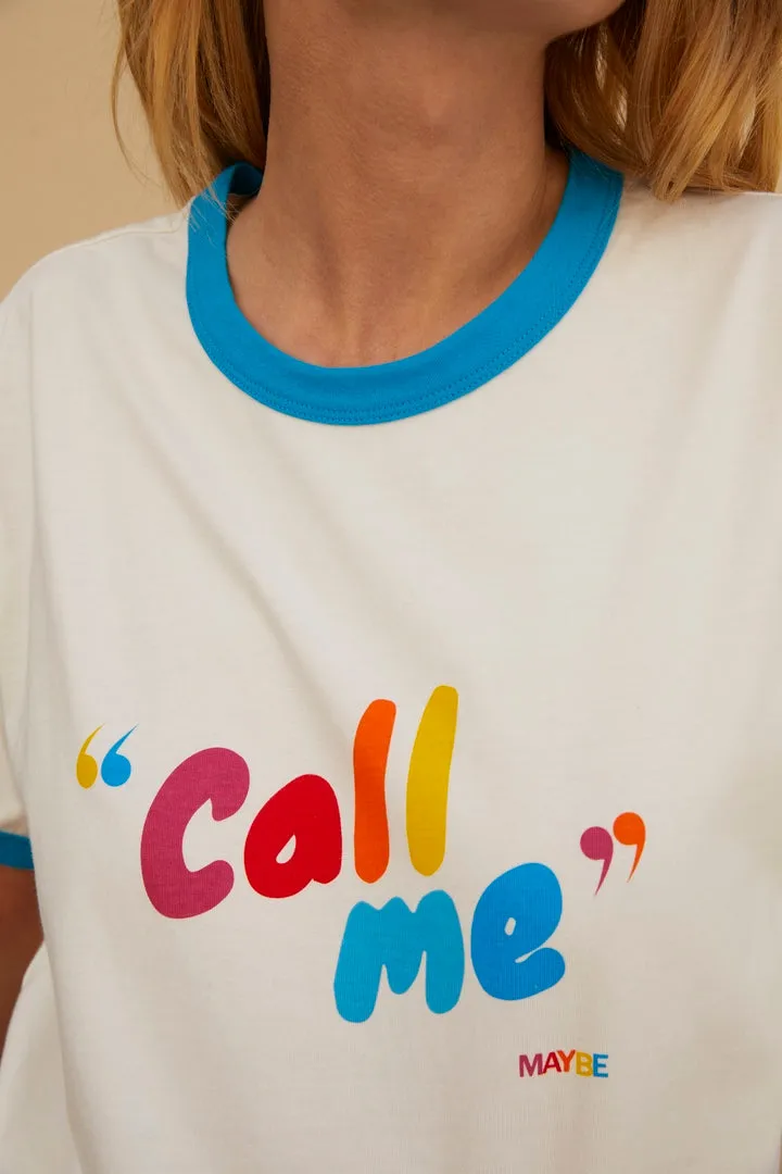 Tee-shirt Bree Call me multicolore