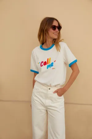 Tee-shirt Bree Call me multicolore