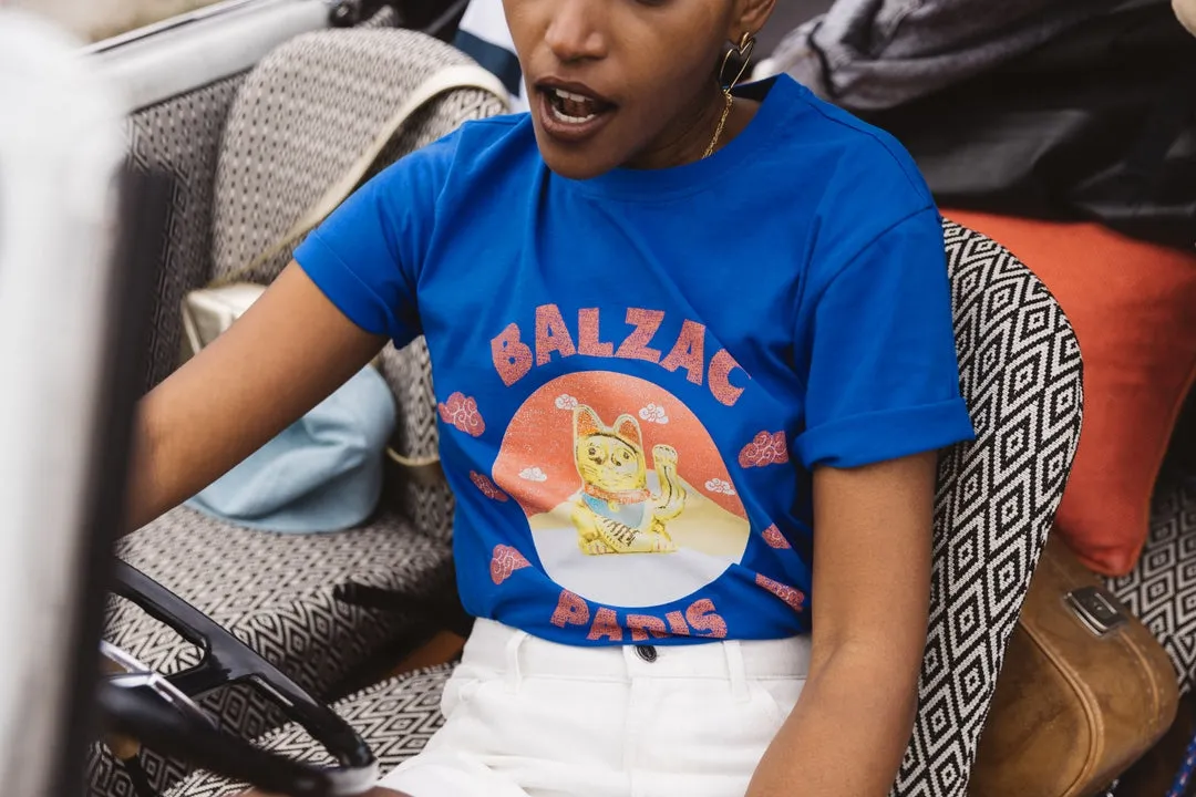 Tee-shirt Bree chat bleu