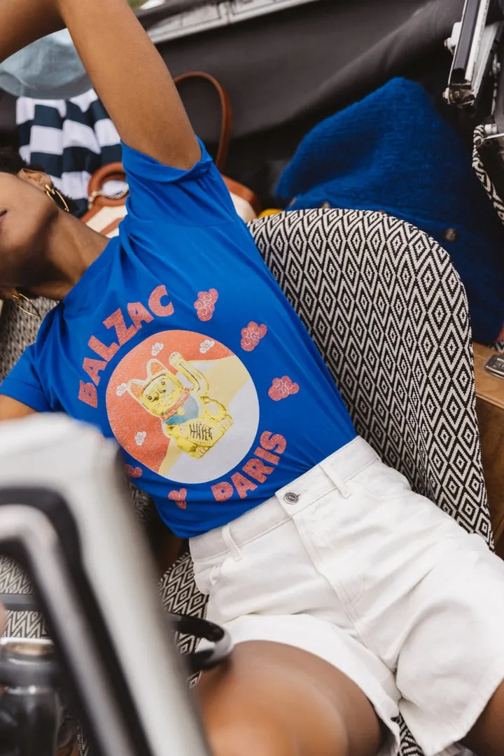 Tee-shirt Bree chat bleu