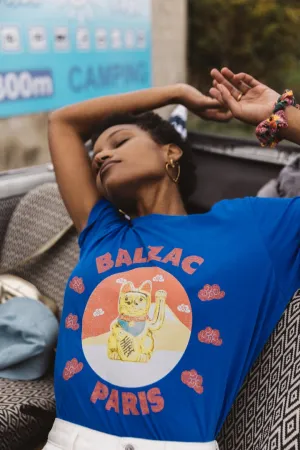 Tee-shirt Bree chat bleu